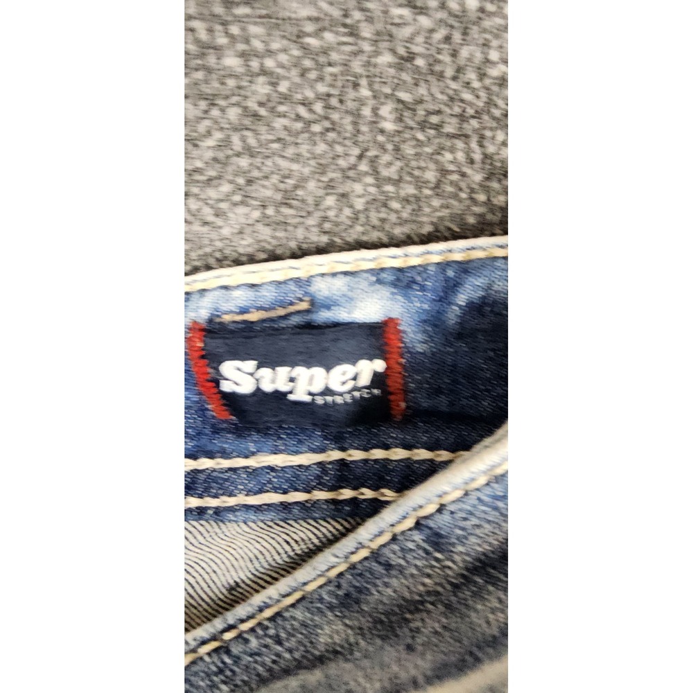 Silver Jeans Co Suki Mid Capri W30 L22.5 Light Wash Distressed Super Stretch - Picture 12 of 14
